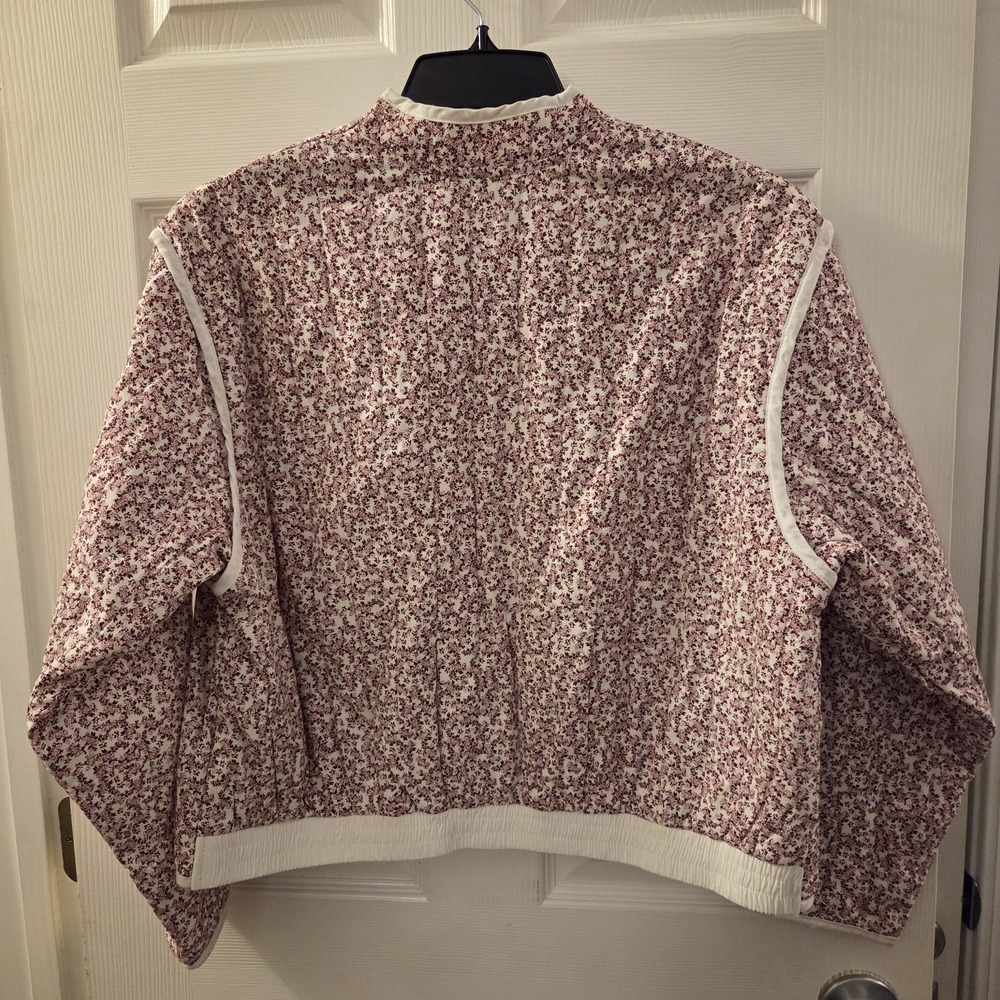 Universal Thread sz L lightweight‎ quilted jacket ditsy floral cottagecore boho - Picture 6 of 13